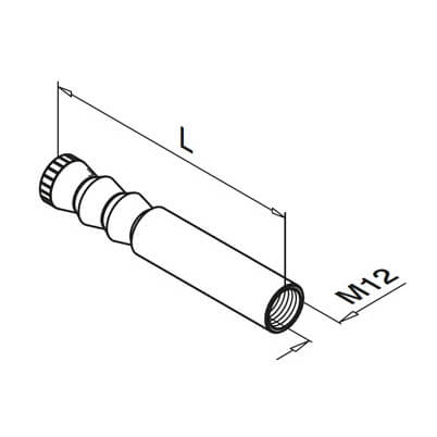 Anchor With Inside Thread - Dimensions