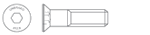 countersunk socket head screw