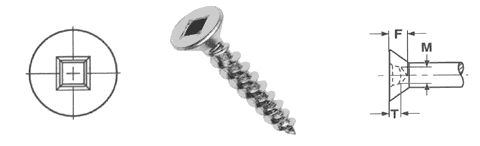Square Drive Flat Head Square Drive Flat Head